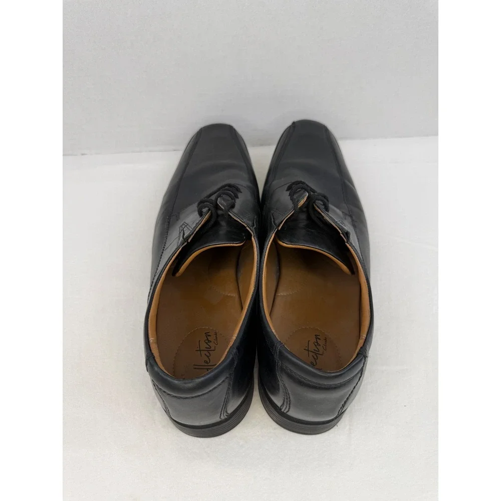 Clarks Collection Mens Black Leather Bicycle Toe Oxford Dress‎ Shoes Size 15 M